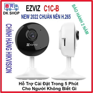 Camera Wifi Ezviz C1C-B | H1C 2MP 1080P - Trong Nhà - Đàm Thoại 2 Chiều - Chuẩn Nén H265 - Cố Định Nhỏ Gọn - Đế Nam Châm