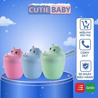 Gáo Múc Nước Ca tắm Cutiebaby Hình Gấu An Toàn Gội Đầu, Giúp Trẻ Tưới Cây, Dọn Dẹp Nhà Cửa Cho Bé Trai, Gái, Từ Sơ Sinh