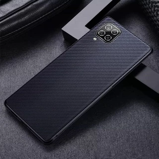 Ốp Điện Thoại TPU Mềm Chống Sốc Họa Tiết Sợi Carbon Cho Samsung Galaxy A12 M12 A42 A22 4G F22 A11 A21S