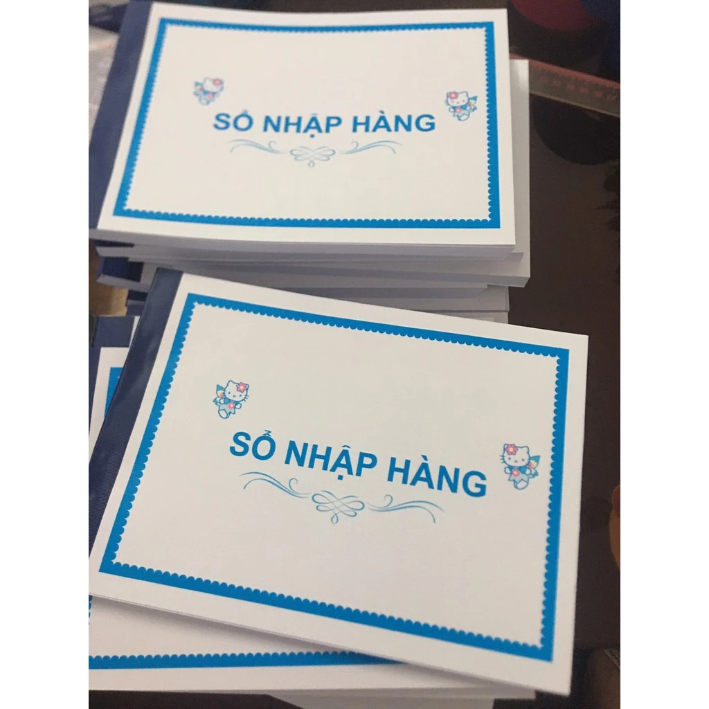 Sổ nhập hàng A5 (21x14.8cm), 1 cuốn 100 tờ in 1 mặt