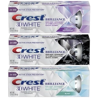 Kem đánh răng trắng răng Crest 3D White Brilliance 110g