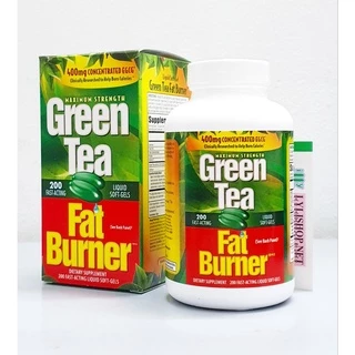 date 11/25 - Viên uống giảm cân từ trà xanh Green Tea Fat Burner hộp 200 viên và 90 viên của Mỹ, giảm mỡ