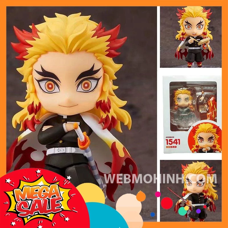 🌟GIÁ HỦY DIỆT🌟 Mô Hình Kyojuro Rengoku Thanh Guom Diet Quy Có Khớp Cử Động Nendoroid 1541