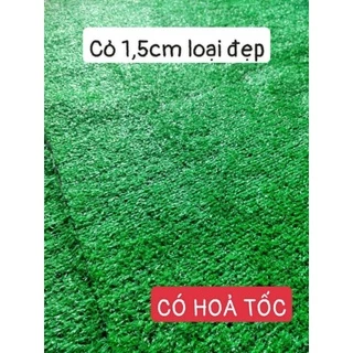 Thảm cỏ nhân tạo 1.5cm sân vườn ban công