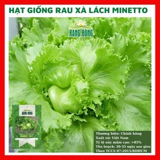 Hạt giống xà lách xoăn cuộn minetto giòn ngọt - rau củ quả trồng chậu, vườn dễ chăm sóc, tỉ lệ nảy mầm cao 2gr RADO 707