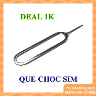 Que chọc sim ⚡DEAL 1K⚡ Que lấy sim INOX - cây chọc sim INOX