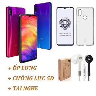  COMBO ĐIỆN THOẠI XIAOMI REDMI NOTE 7 MỚI NGUYÊN SEAL + CƯỜNG LỰC + TAI NGHE + ỐP LƯNG [CHÍNH HÃNG] [GIÁ BÁN SỈ]