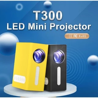 MÁY CHIẾU DI ĐỘNG MINI TẠI NHÀ T300 THÍCH HỢP CHO ĐIỆN THOẠI, MÁY TÍNH, LAPTOP