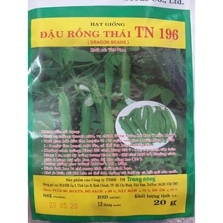 Hạt giống đậu rồng thái Trang Nông gói 20 g