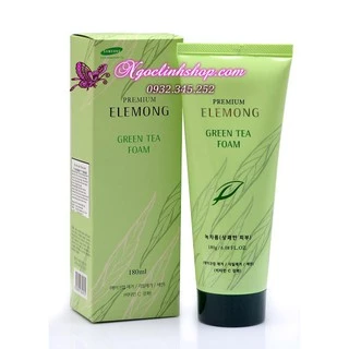 Sữa rửa mặt và tẩy da chết trà xanh Elemong Green Tea Foam