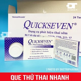 [Che Tên Sản Phẩm] Que thử thai nhanh Quickseven- QuicksTrip Dụng cụ phát hiện thai sớm (Hộp 1 Que)