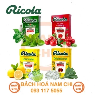 [5 VỊ] Kẹo Thảo Mộc RICOLA Hộp Giấy 40G - Thụy Sĩ - Nhỏ Gọn Tiện Lợi, Nguyên Liệu Tự Nhiên Thơm Ngọt