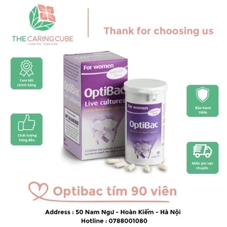 Men Vi Sinh Optibac Tím Probiotics For Women, UK 90 viên