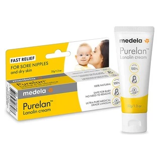 Kem Giảm Nứt Đầu Ti, Cổ Gà Medela Purelan Lanolin Nipple Cream.Dầu Massage ngực Medela.