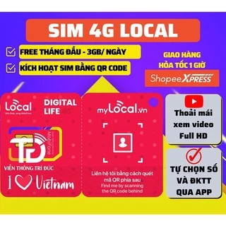 Sim 4G Local -Mobifone 089 tự chọn số đẹp qua App, 90gb tháng với 68k