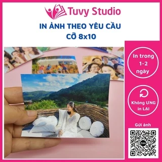 In ảnh theo yêu cầu từ điện thoại- ảnh 8x10 in thường, phủ uv hoặc ép lụa tại Tú Vy Studio