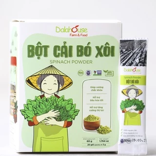 Bột cải bó xôi hữu cơ sấy lạnh nguyên chất Dalahouse