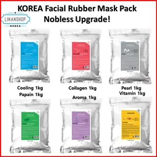 [Hàng mới về] Bột mặt nạ cao su Hàn Quốc Nobless 6 Loại 1 kg dùng tại salon và spa