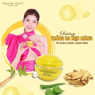 ( TẶNG SỮA RỬA MẶT  )2 HỘP KEM DƯỠNG TRẮNG DA NICE DAY PRINCESS WHITE