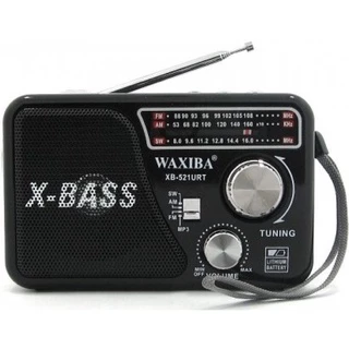 Đài Radio FM,AM Waxiba XB-521URT. Hỗ trợ khe cắm thẻ nhớ, USB và đèn pin