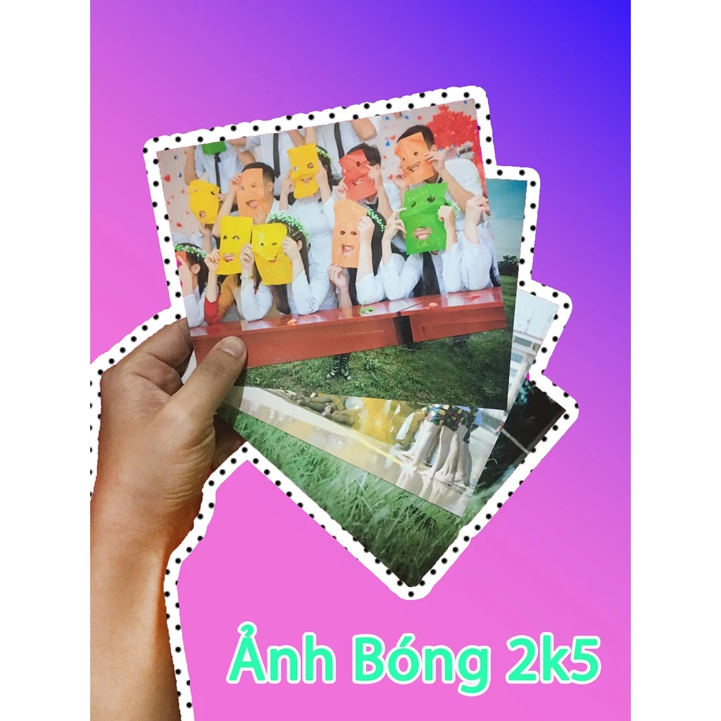 In BÓNG 13x18cm Giá chỉ 2.5k/tấm (ĐÃ ÉP PLASTIC)