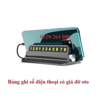 Bảng ghi số điện thoại gắn taplo Ô Tô, Xe Hơi - Loại có giá đỡ điện thoại PKN-0009