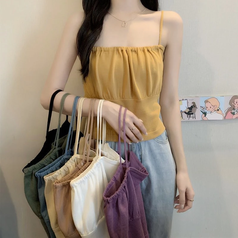 {Xả kho - HÀng đẹp} Áo hai dây SuzaHouse nữ N01 dáng ôm, áo 2 dây nữ croptop đẹp vải cotton co dãn 4 chiều có đệm ngực