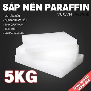 5KG Sáp Nến Tinh Luyện Paraffin Wax - Nguyên Liệu Làm Nến Thơm Handmade