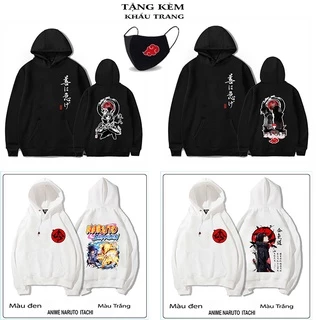 Áo Naruto - BST ÁO KHOÁC ÁO HOODIE HÌNH ITACHI UCHIHA, SASUKE , NARUTO ANIME KÈM QUÀ TẶNG 💖