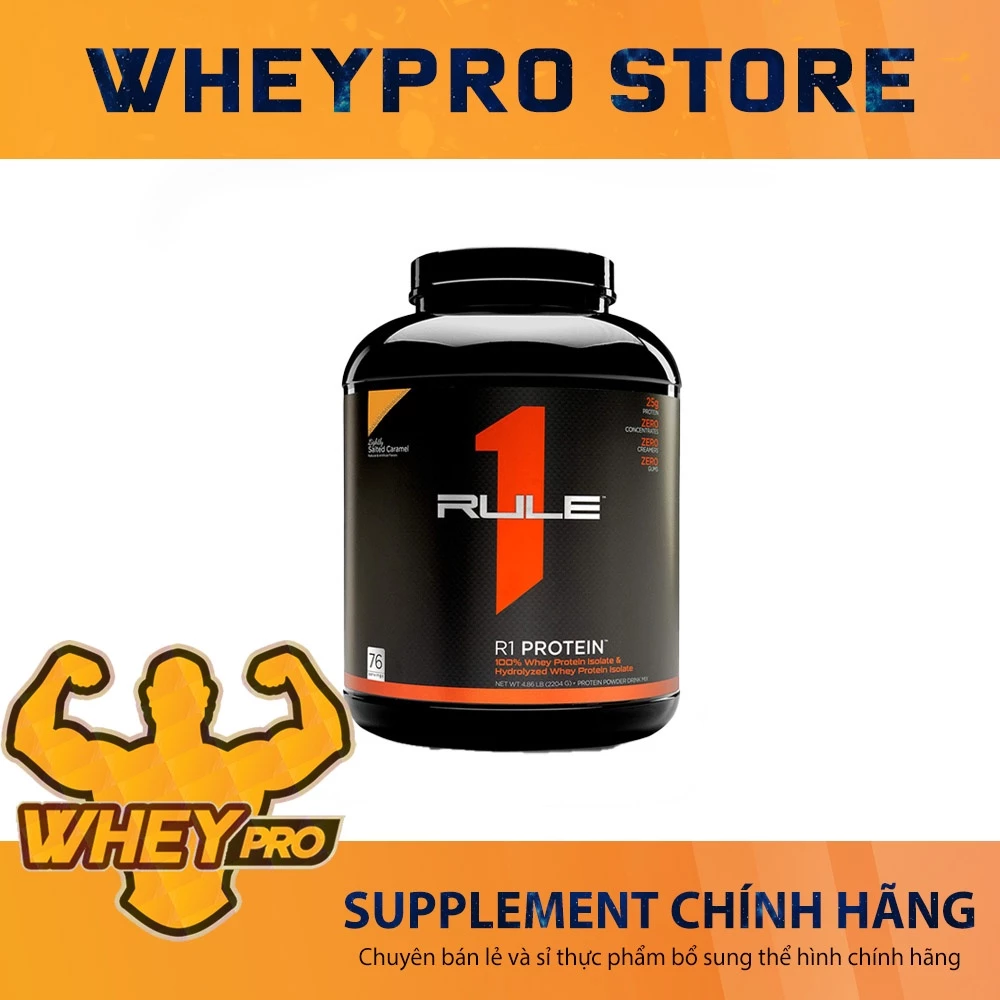 Sữa tăng cơ Rule1 Protein Isolate, Whey Protein Rule 1, Whey tinh khiết 100% (5lbs)