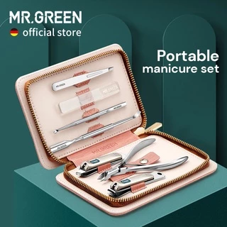 MR.GREEN Bộ 7 dụng cụ làm móng bằng thép không gỉ an toàn tiện lợi