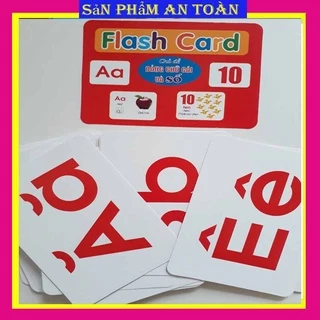 Thẻ học Flash Card chủ đề Bảng chữ cái và chữ số To Rõ Ràng cho bé