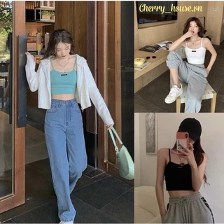 Áo 2 dây dáng croptop cực xinh cho nữ bra05