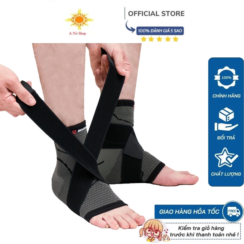 Băng bảo vệ cổ chân thể thao đàn hồi ANKLE SUPORT tránh bong gân chấn thương cổ chân chơi bóng đá thể thao