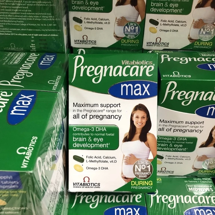 Pregnacare Max - Vitamin Tổng Hợp Cho Mẹ Bầu - Đầy đủ Sắt, Acid Folic và Omega - Hộp 84 viên