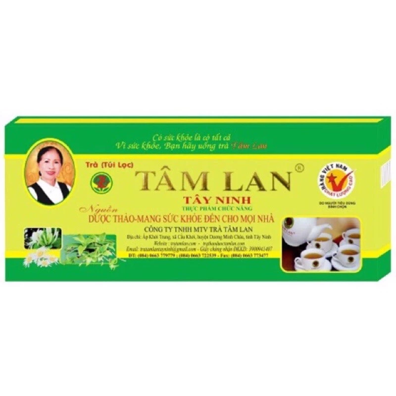 Trà tâm lan - tam lan tây ninh hộp 30 gói