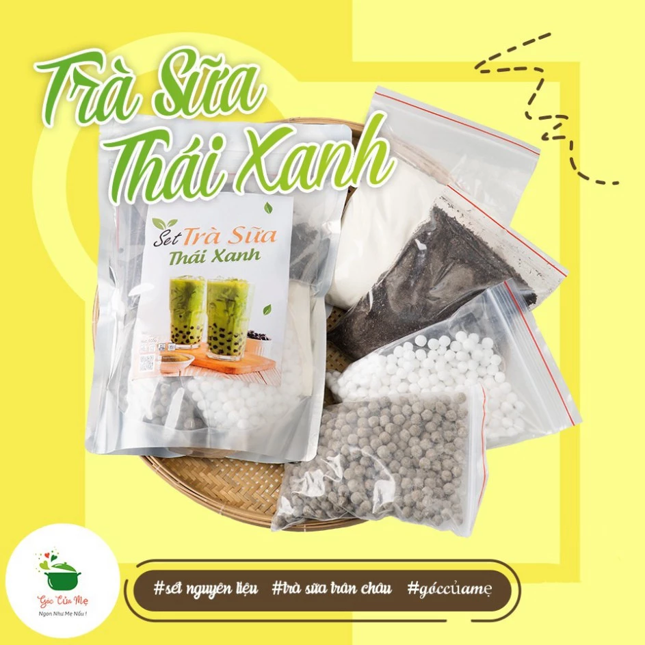 Set Trà Sữa,Trà Sữa Phúc Long Thái Xanh Thái Đỏ,Trà Sữa Tự Nấu (SET LỚN 25 - 30 Ly) Tặng Kèm Công Thức - GÓC CỦA MẸ