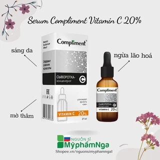 Serum Compliment Vitamin C 20% sáng da, mờ thâm, ngừa lão hoá