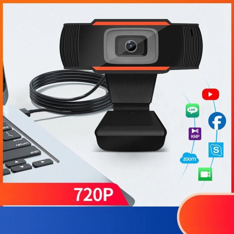 👑WC - Webcam Học Online Họp trực tuyến Chân Gập Kẹp màn hình - Để bàn 720p - FULL HD