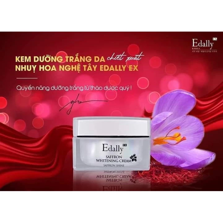 Kem dưỡng trắng da chiết xuất nhụy hoa nghệ tây Edally Saffron Whitening Cream