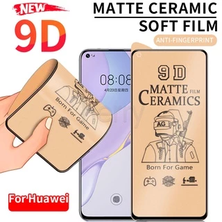 Miếng dán gốm dẻo 9D cho Huawei P20 P30 P40 Lite Mate 20 Nova 7 Se 7i 5t 3i Honor 8x Y7A Y7P Y6P Y5P Y6S Y9S Y7 Pro không kính cường lực