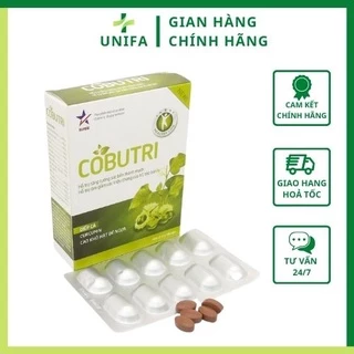 COBUTRI - Hỗ trợ giảm co búi trĩ - Hết lo táo bón, trĩ - Hộp 30 viên