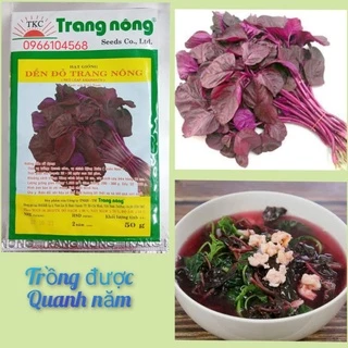 Hạt giống rau dền đỏ Trang Nông gói 50gr