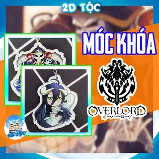 Móc Khóa In Sắc Nét 2 Mặt Ép 2 Lớp Mica Anime Manga Light Novel Overlord (Albedo, Ainz) – Phụ Kiện Anime By 2D Tộc Shop