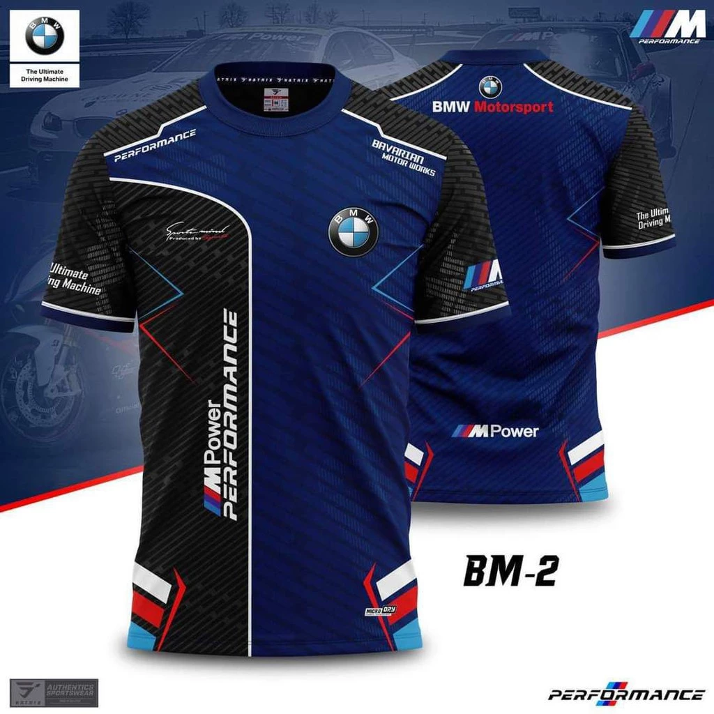 Áo Thun Tay Ngắn Dáng Rộng In Logo BMW Thời Trang Mùa Hè Cho Nam Và Nữ Size 6XL