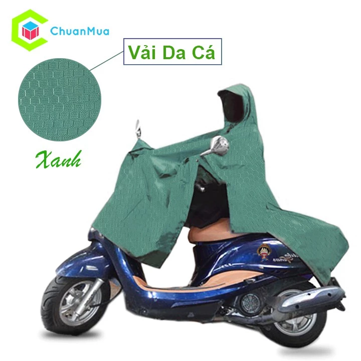 [Loại tốt] Áo Mưa Vải Dù Da Cá Xẻ Tà Cánh Dơi (Giá sỉ, Cao Cấp, Nhiều màu tùy chọn) - Hàng Xưởng Việt Nam