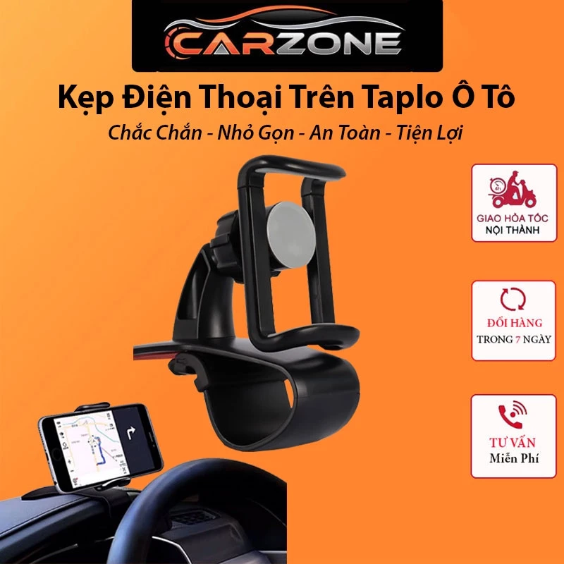 Giá Đỡ Điện Thoại Trên Ô Tô Gắn Taplo - Kẹp Điện Thoại Ô Tô Cực Kỳ Chắc Chắn Tiện Lợi VER 3