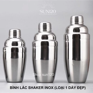 Bình Lắc Shaker Inox hoặc Nhựa Pha Chế Cocktail trà sữa cafe loại dày SD1 350ml/550ml/750ml theo phân loại