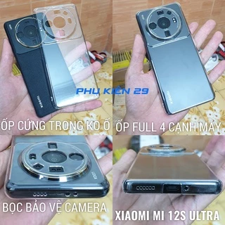 [Xiaomi Mi 12/ 12X/ 12S/ Pro/12S Ultra] Ốp lưng cứng trong suốt không ố màu có bọc camera cao cấp Pudini