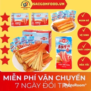 Thanh Cua Cay Tứ Xuyên Tẩm Gia Vị Ăn Liền Cực Thơm Ngon Hộp 20 Gói Date Mới Nhất | đồ ăn vặt ngon bổ rẻ SaiGonFood